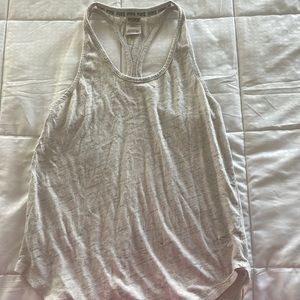 Long grey racer back tank top